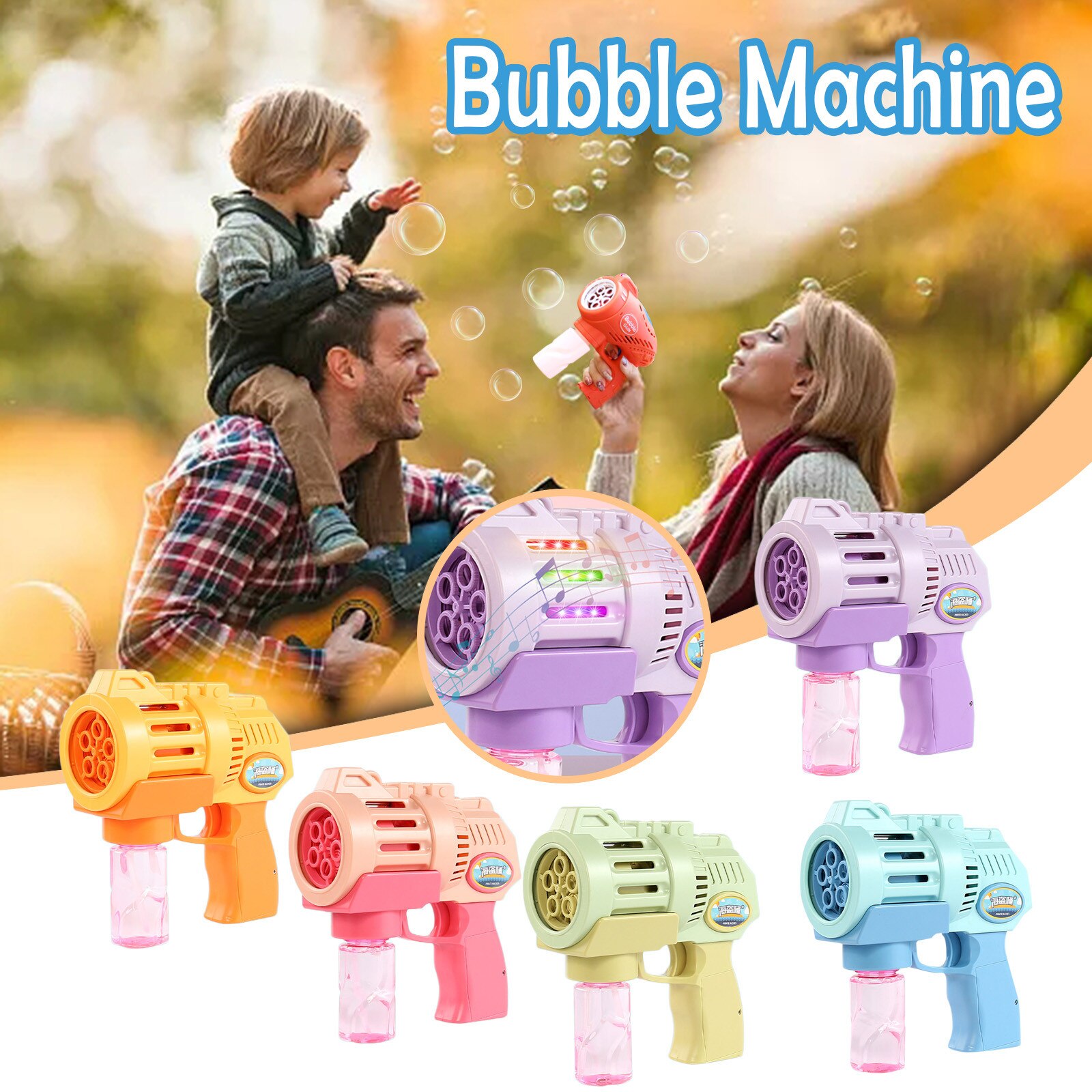 Bellenblaas Elektrische Bubble Wands Machine Maker Automatische Blower Pomperos Zeepbellen Kinderen Duurzaam Bubble Machine Kinderen Speelgoed