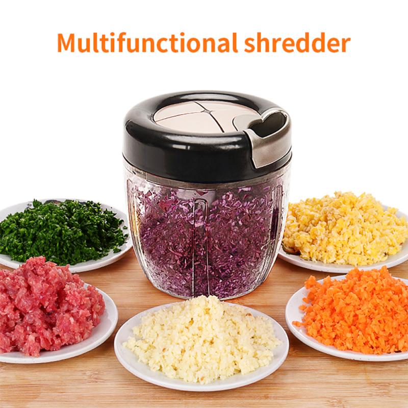 Manual de alimentos chopper frutas vegetais mão puxar cortador alimentos porca cebolas chopper liquidificador misturador multifuncional cozinha processador alimentos
