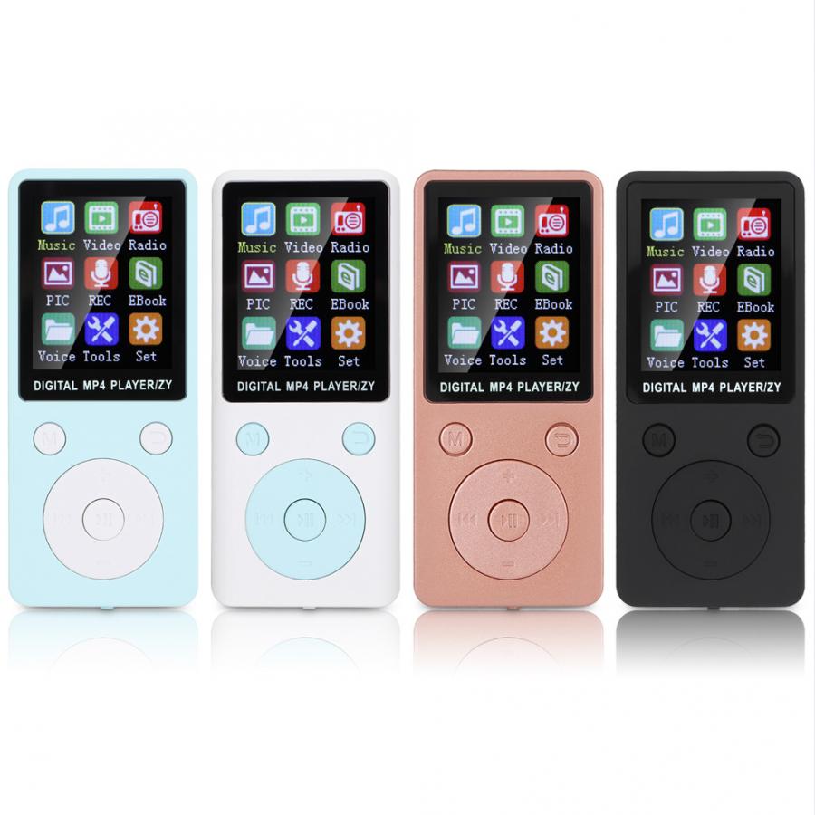 Small Mini Mp3 Mp4 Music Player Download With Recording, Tf Card, Fm Radio 1.8 Inch Screen Headphone Audio I Pod Player