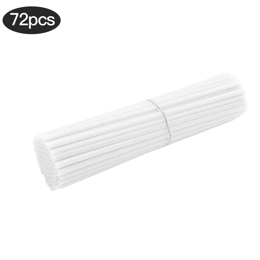 Protector de rueda de motocicleta, 72 piezas, cubiertas de piel para tubo de Motocross, accesorios geniales, 9 colores, 24CM/17CM: 24CM White 72pcs
