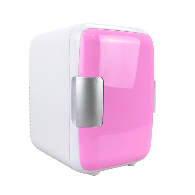 Car Portable Refrigerator Freezer 12V in Blue and Pink for Camping Driving 4L Mini Travel Refrigerator Cooler Warmer