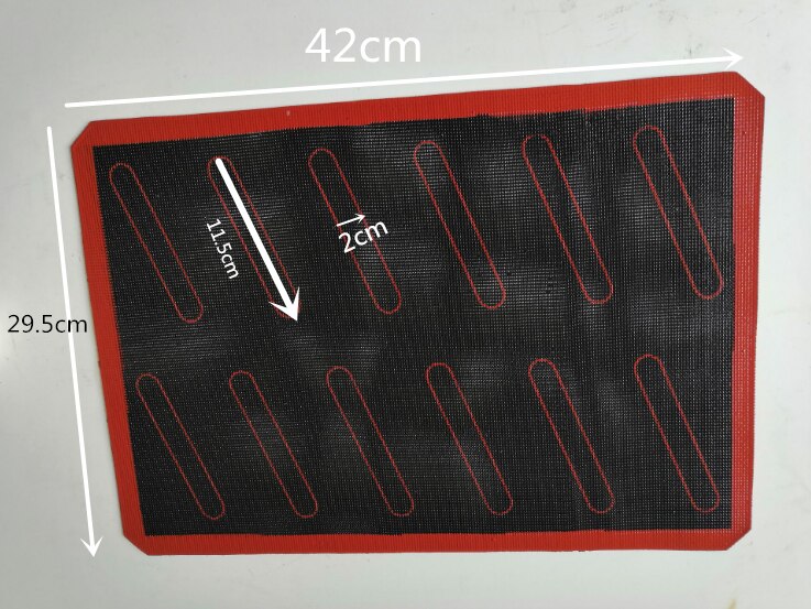 Siliconen macaron bakmat vezel bakmat voor bladerdeeg antiaanbak siliconen bakvorm voor grote bakvormen: 4229.5cm