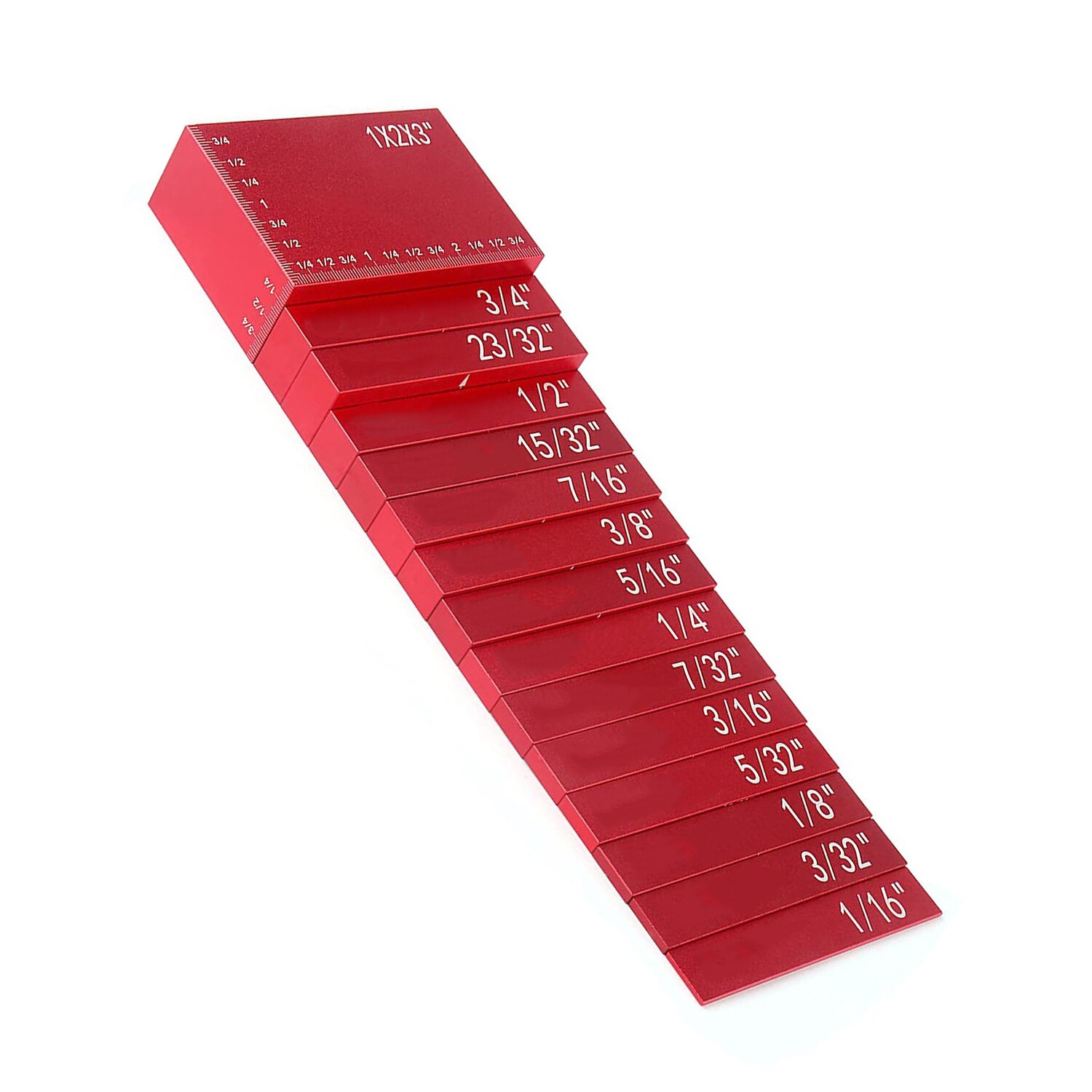 15/7Pcs/Set Precision Saw Setup Blocks Guage Table Setup Bars Depth Test Distance Alloy Set Up Bar Woodworking Measuring Block: R15pcs