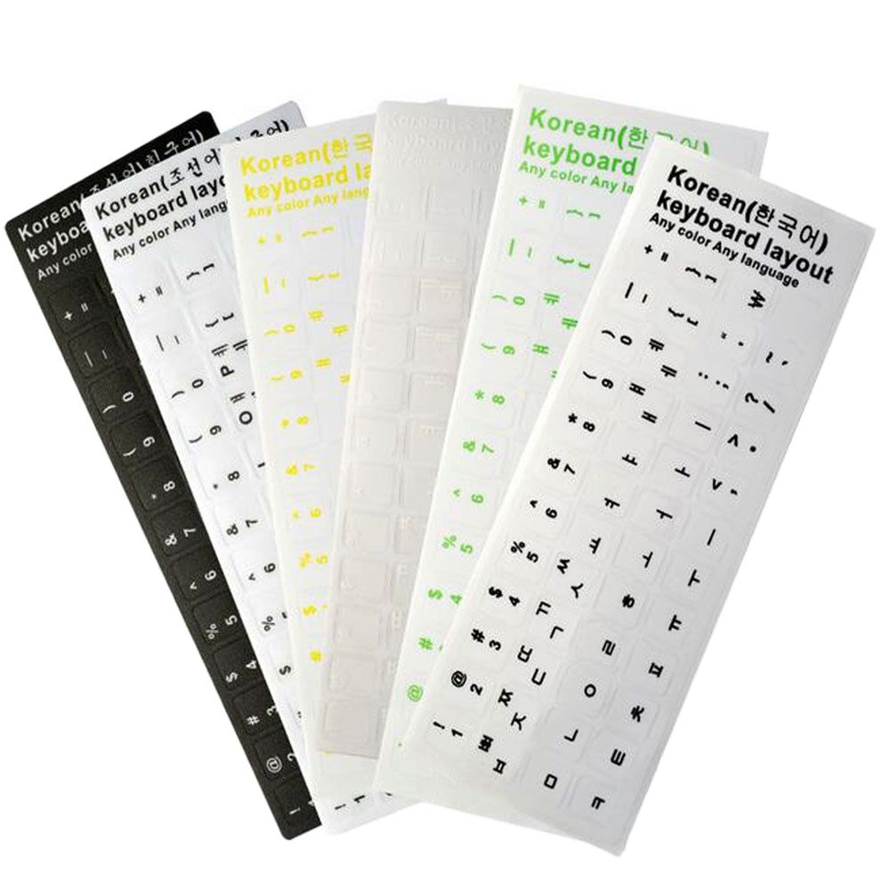 ! 3pc/ lots koreanska knappsatsetiketter, ekomiljö plast koreanska tangentbordsetiketter för bärbar dator/dator