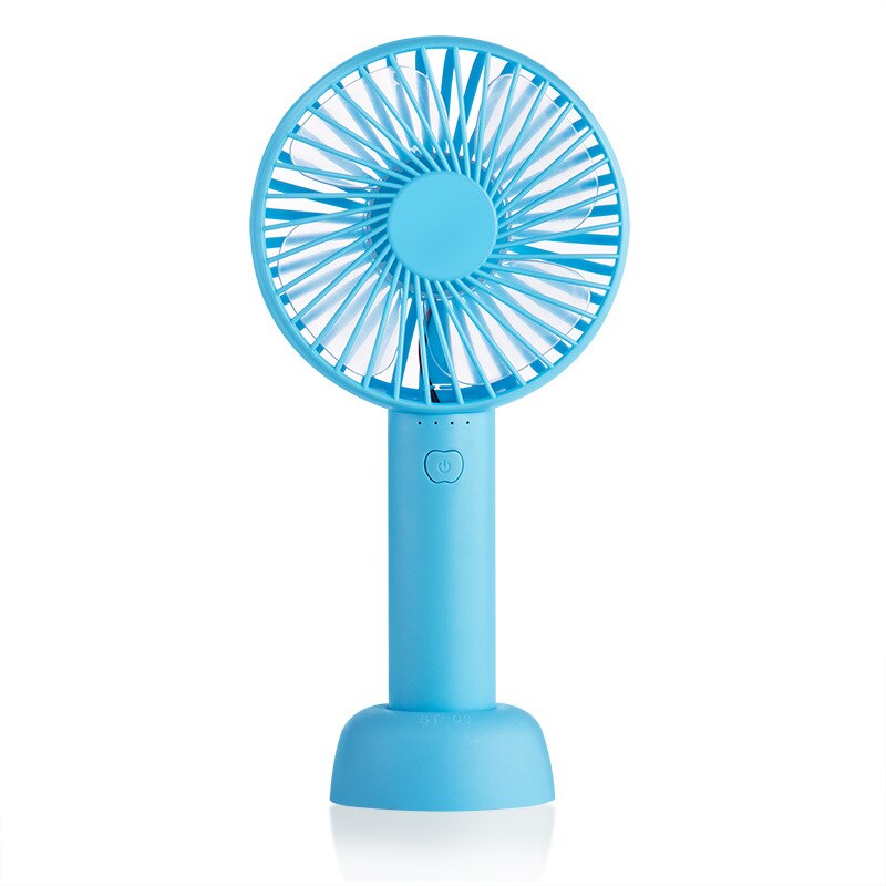 ventilateur portable Mini ventilateur USB rechargeable avec Base petit ventilateur pour voyage fille: Blue
