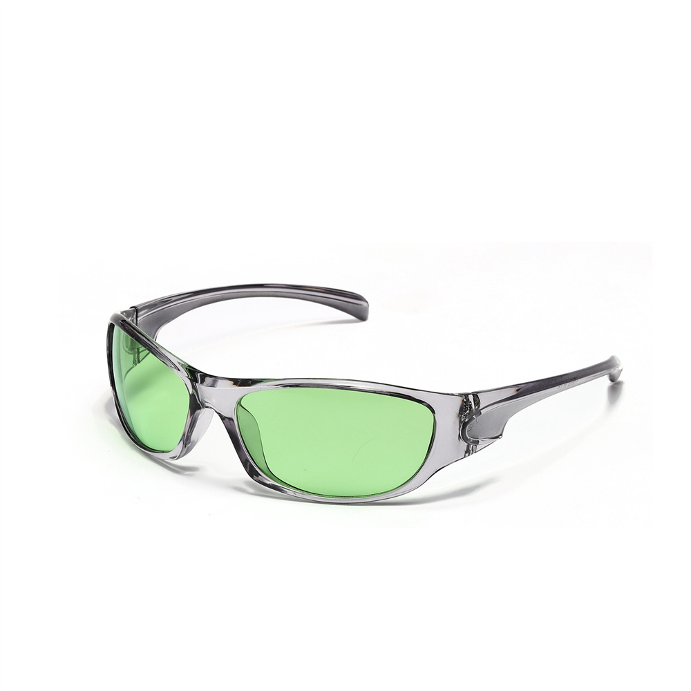 Gafas de montura Ovalada para hombre y mujer, lentes multicolores góticos para deportes de ciclismo al aire libre, UV400, Retro, Y2K, Punk, Hip Hop, novedad de 2023