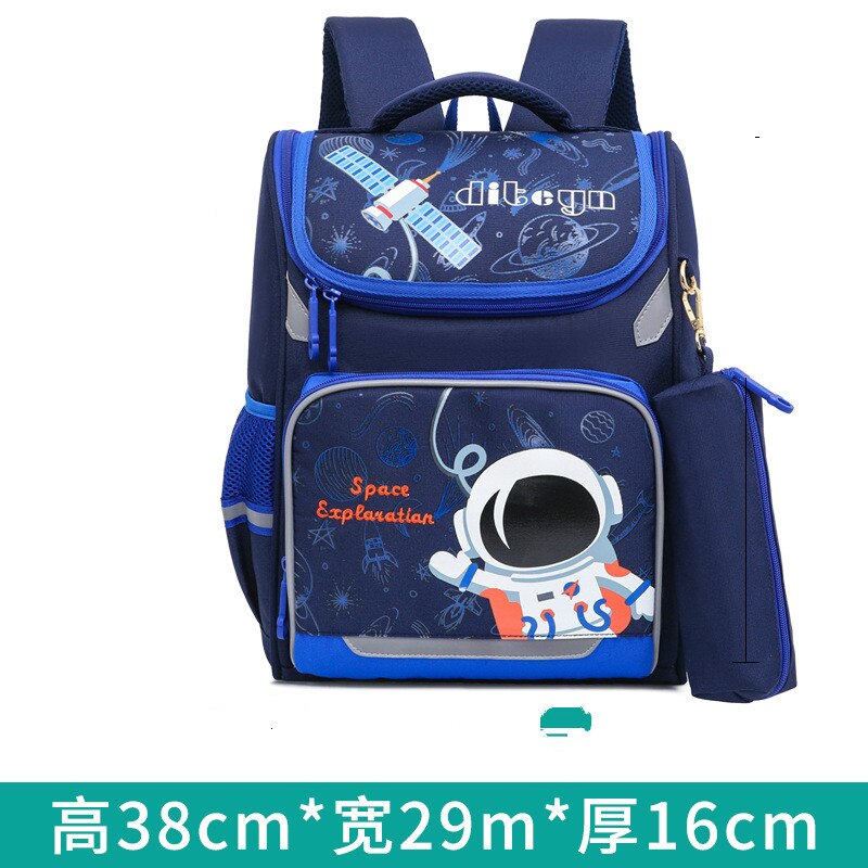 Afneembare kinderschooltassen met wieltjes meisjes jongens trolley schoolrugzak kinderschooltassen met wieltjes boekentas reisbagage: Blauw