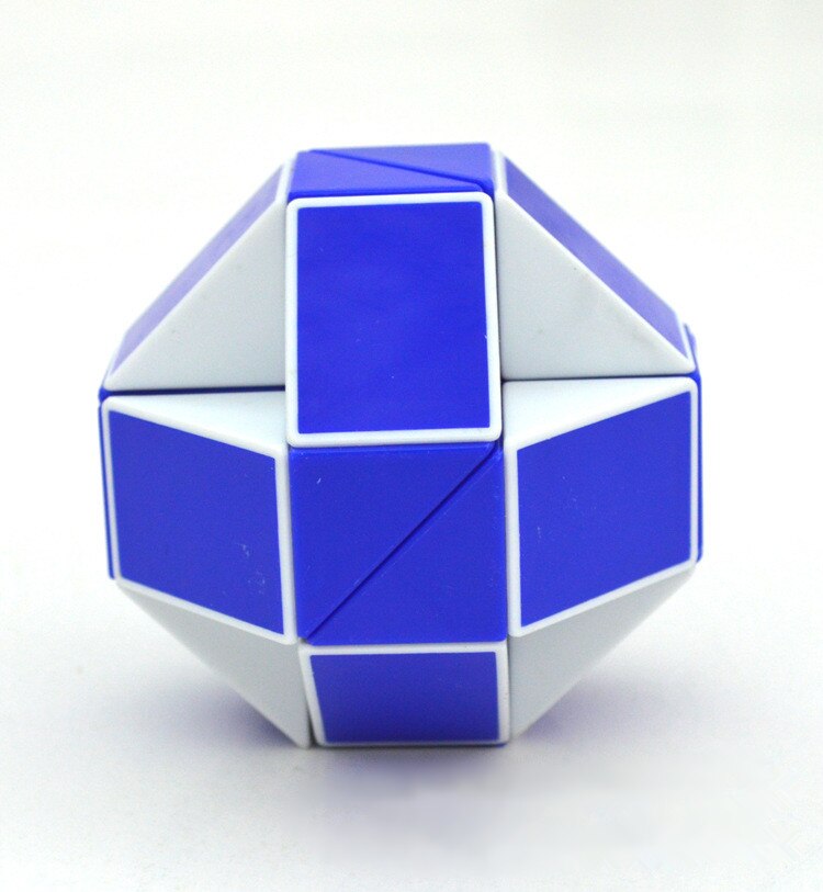 Shengshou sezione 24 cubo righello magico Sengso serpente magico Puzzle cubo di velocità modello fai da te giocattoli educativi per bambini: blue