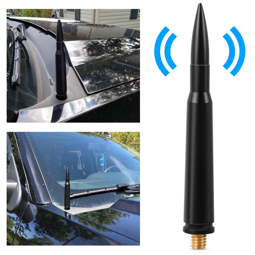Bullet Antenna Short Replacement Antenna for Jeep Wrangler JK JL Gladiator JT Patriot Grand Cherokee