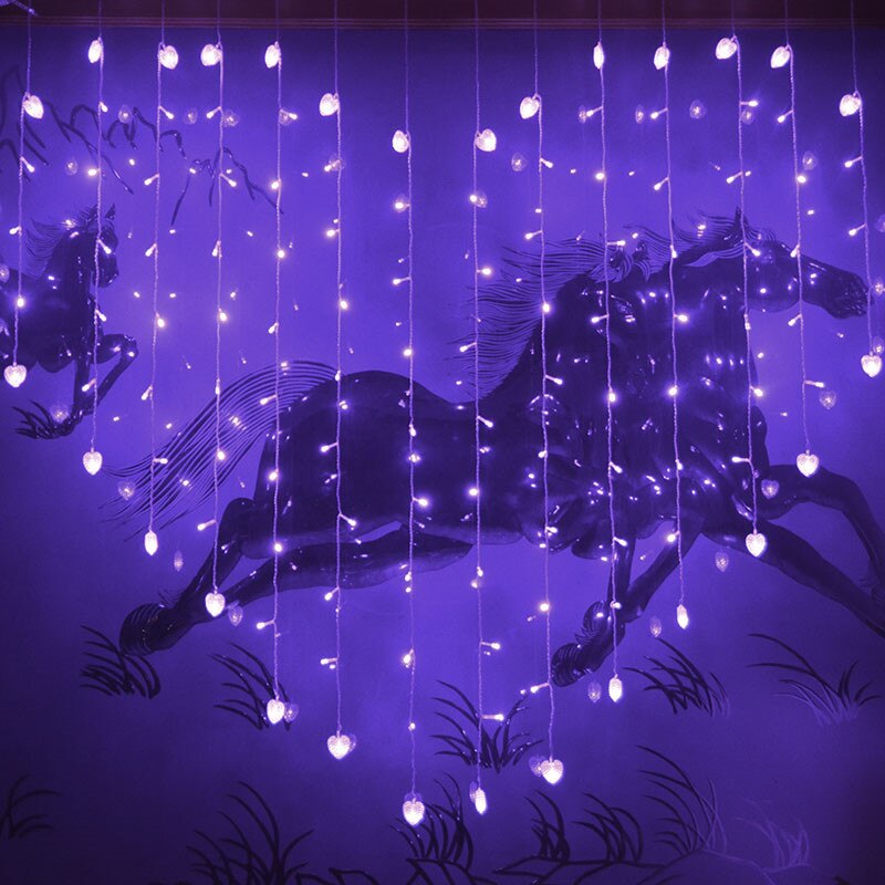 200x150cm Wedding Backdrops With LED Lights Loving Heart Royal Blue Wedding Decoration Centerpieces Tree Crystal