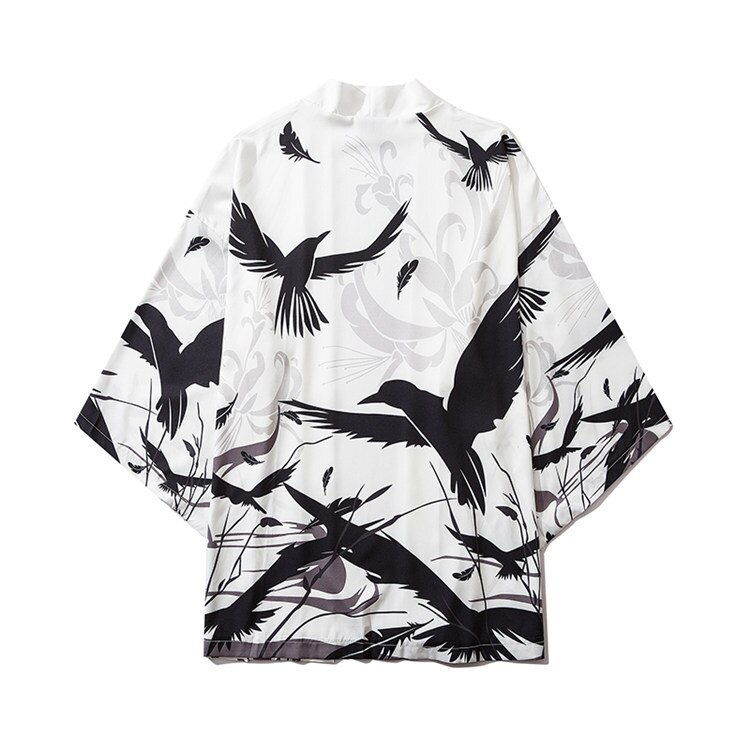 Japanse stijl mannen samurai kostuum kimono cardigan haori drieduizend kraaien doden dag vrouw yukata harajuku koreaanse kleding