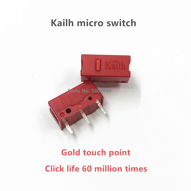 2Pcs Kailh GM Button Switch 60 million click Mouse Switch Microswitch For gaming Mouse RAZER Logitech G900 G700 G502 G403 Sensei