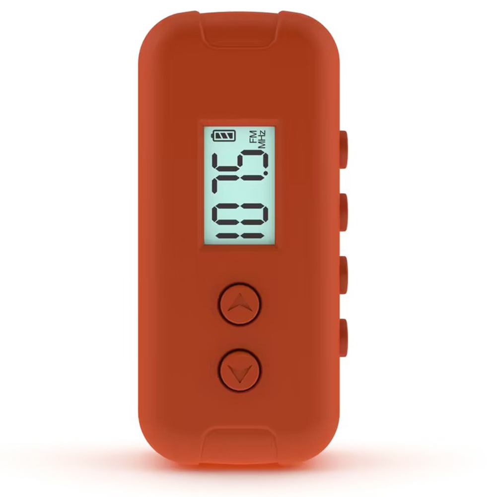 Lomme  fm 50-108 mhz radio bærbar mini dsp chip radiomottaker med lcd-skjerm 3.5mm øretelefoner skjerm 2* aaa strømforsyning