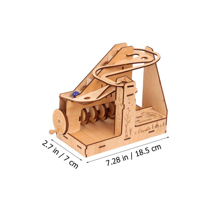 Houten Marmer Stairclimbing Rail Speelgoed Kinderen Marmer Zweefvliegen Spoor Auto Speelgoed