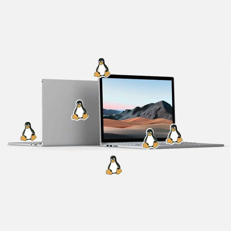 50pcs/set Linux Programming Language Stickers Cute Sticker Jave Js PHP Python Geeks Stationery Sticker Computer DIY Tools