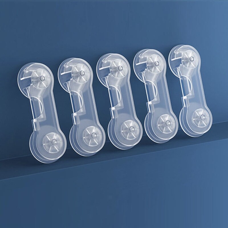 5/10 Plastic Child Lock Prevents Babies From Opening The Door At Will Rubbing Fingers For Refrigerator Washing Machine