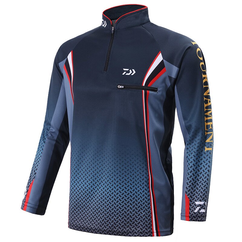 3 kleuren heren viskleding uv-bescherming vochtafvoerend snel drogend ademend visshirt: 1 / Xxl