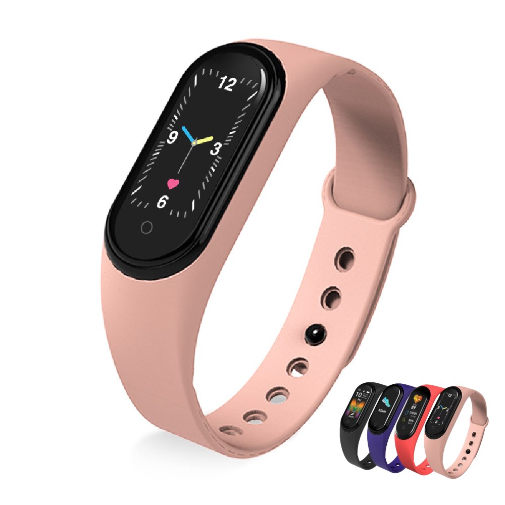 M5 smart ur fitnesstracker opkald musik afspil smartband smart armbånd pulsmåler smart band armbånd reloj inteligente