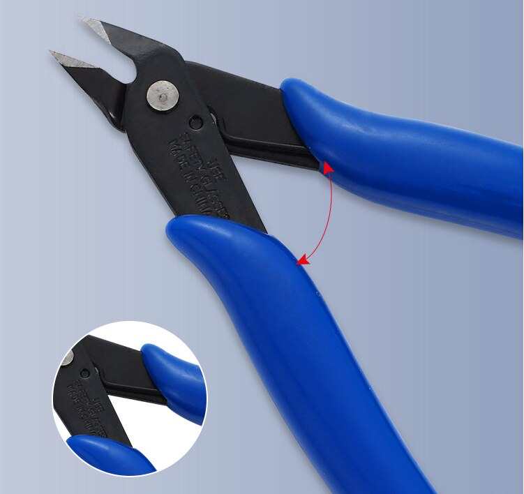 DIY Electronic Diagonal Pliers Side Cutting Pliers Wire Cutters Spring Loaded Easy To Use Insulated Handles for Comfortable Oper