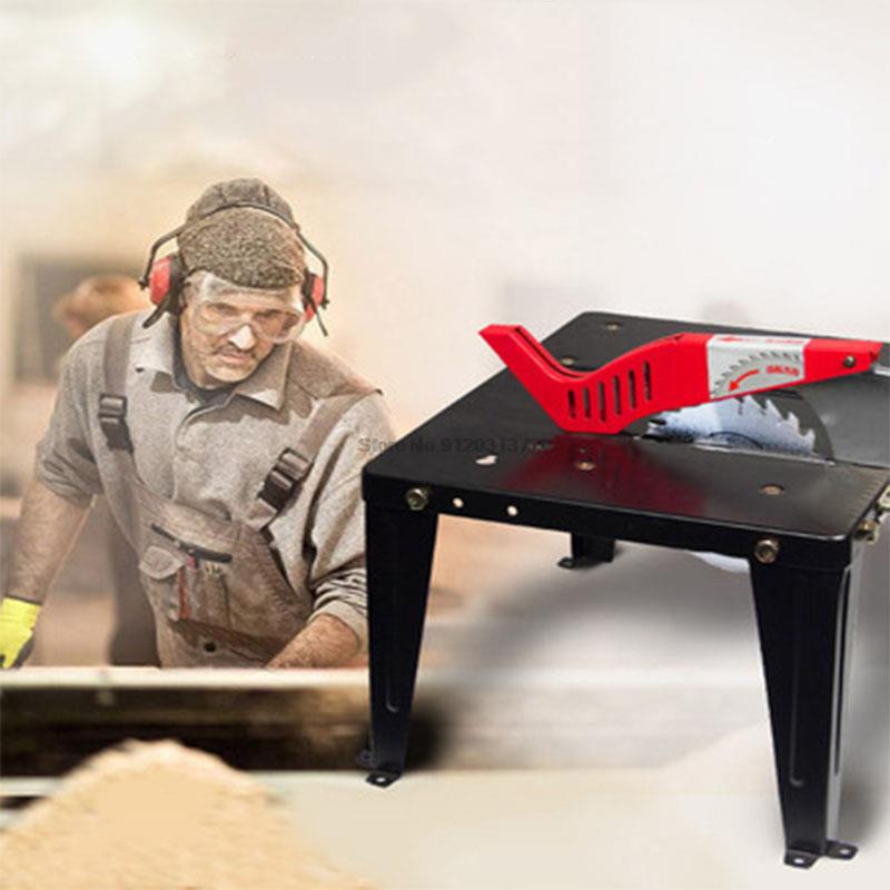 Multifunctional Woodworking Workbench High Stainless Steel Work Table Household Portable Woodworking Saw Table