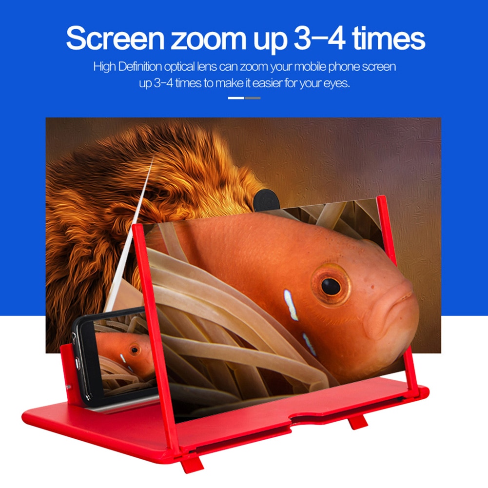 Desktop Video Movie Magnifying Glass Amplifier Projector 3D HD Cell Phone Screen for Personal Mobile Phone Accessory