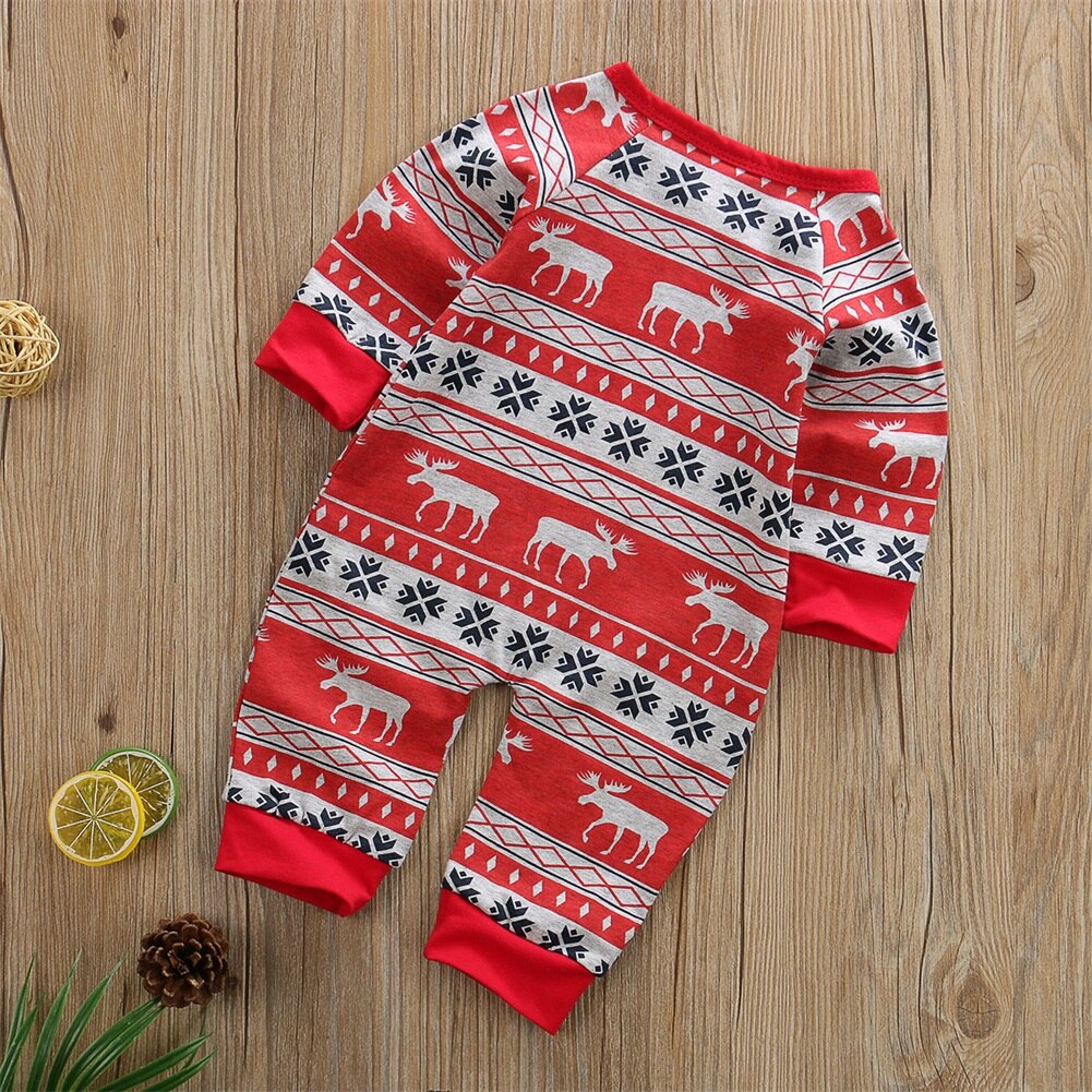 Baby Lente Herfst Kleding Kerst Pasgeboren Baby Jongens Meisje Xmas Kleding Lange Mouw Romper Outfits Santa Elanden Kostuums