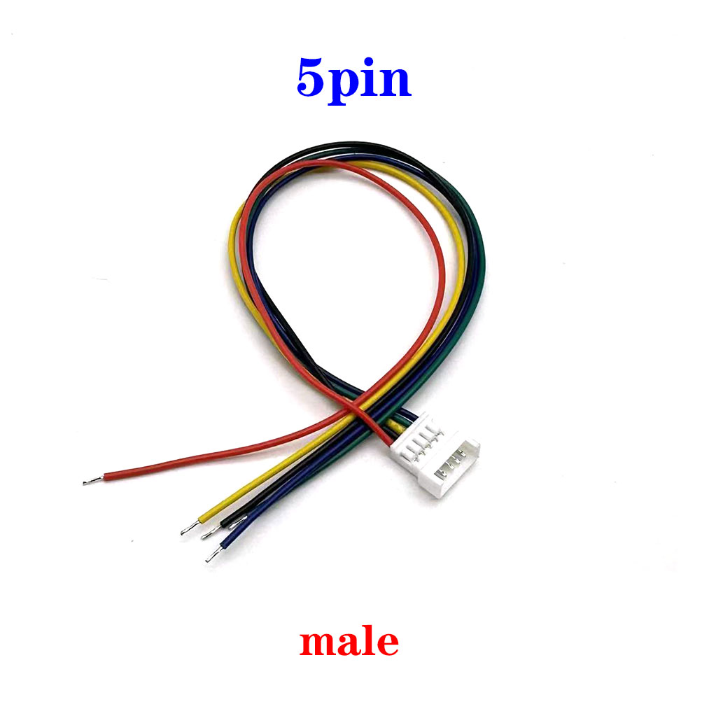 1-5PCS JST1.25 2Pin wire connector plug socket JST PH1.25mm 2P male female socket battery charging cable terminal