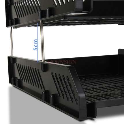 Nauka papeterii blok plików trójwarstwowe plastikowe pudełko na dokumenty archiwum organizowanie informacji regały magazynowe foldery