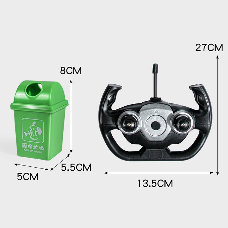 Camiones RC juguetes para niños camión eléctrico clasificación de basura juego interactivo para padres e hijos Control remoto juguetes educativos para niños