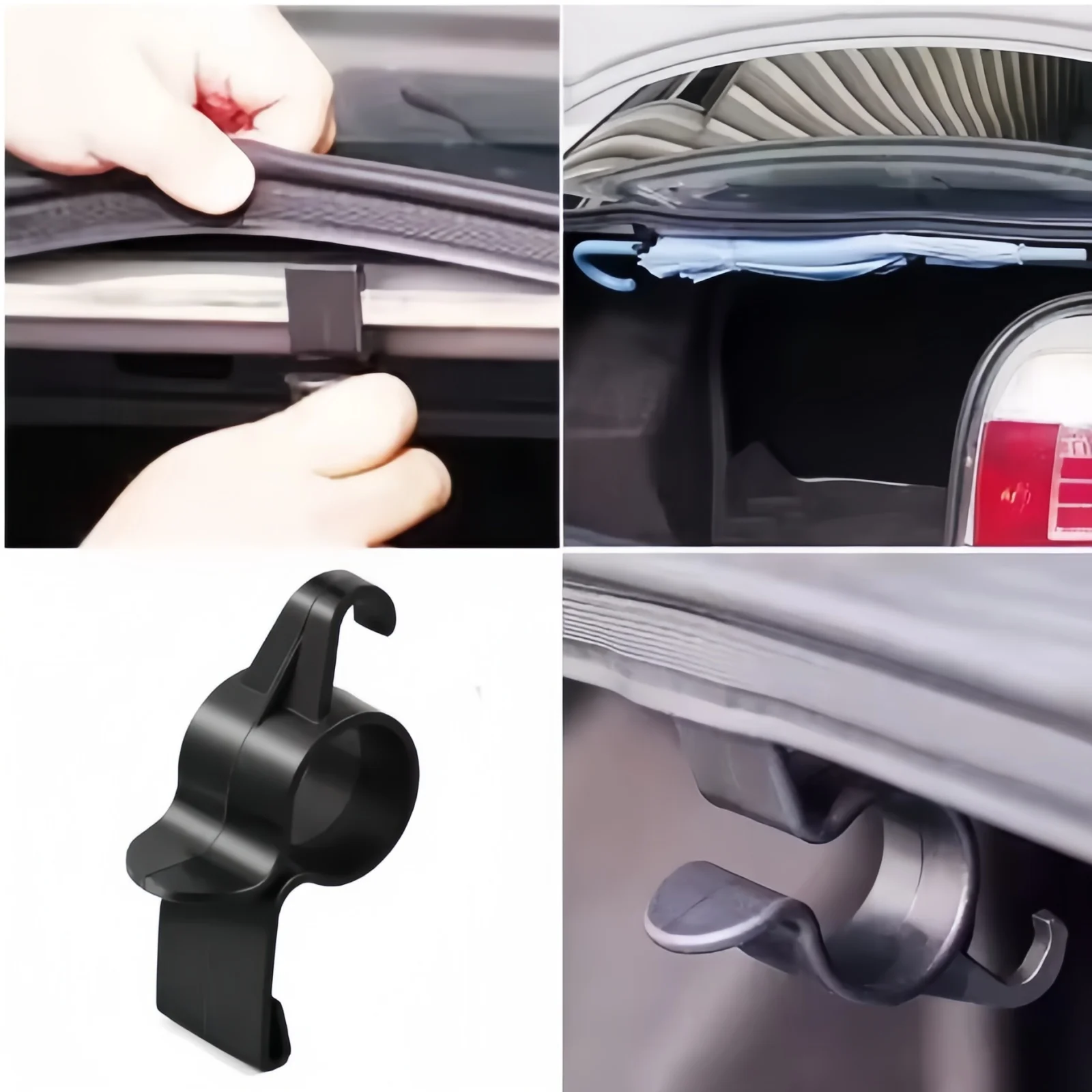 Soporte para paraguas de maletero de coche, planta de montaje, gancho para toallas, accesorios para automóviles, almacenamiento interno Universal, soportes organizadores