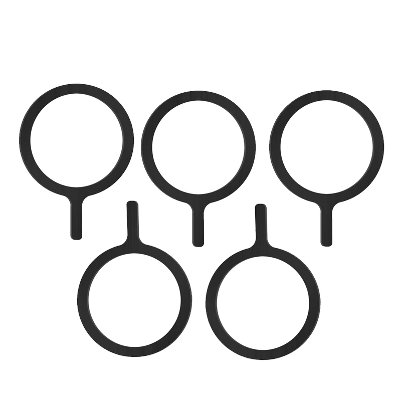 Self Adhesive Metal Ring Iron Sheet Sticker for Apple IPhone Case Magsafe Magnetic Wireless Charging Ring for iPhone 15: Red