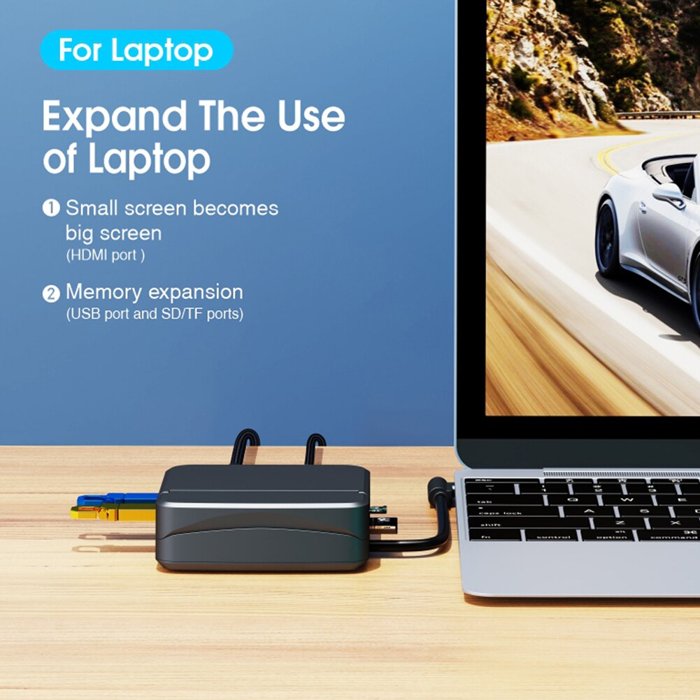 Portable Game Console Docking Station for NS with HDMI-Compatible Adapter Rack 4K TV Converter Power Charging Stand Replacement