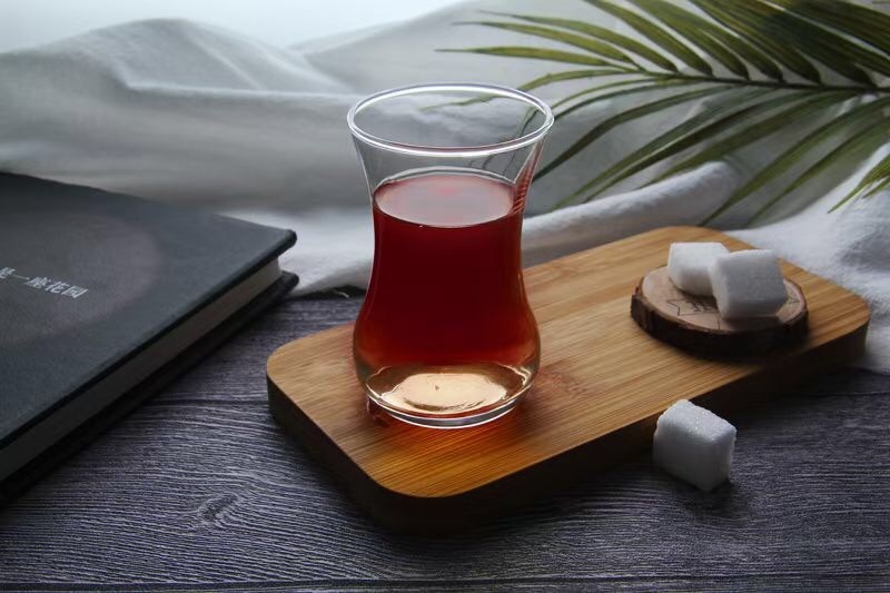 Turkey Middle East Arabian Red Tea Cup Glass Milk Tea Cup Transparent Glass Small Coffee Tea Cup Water Cup