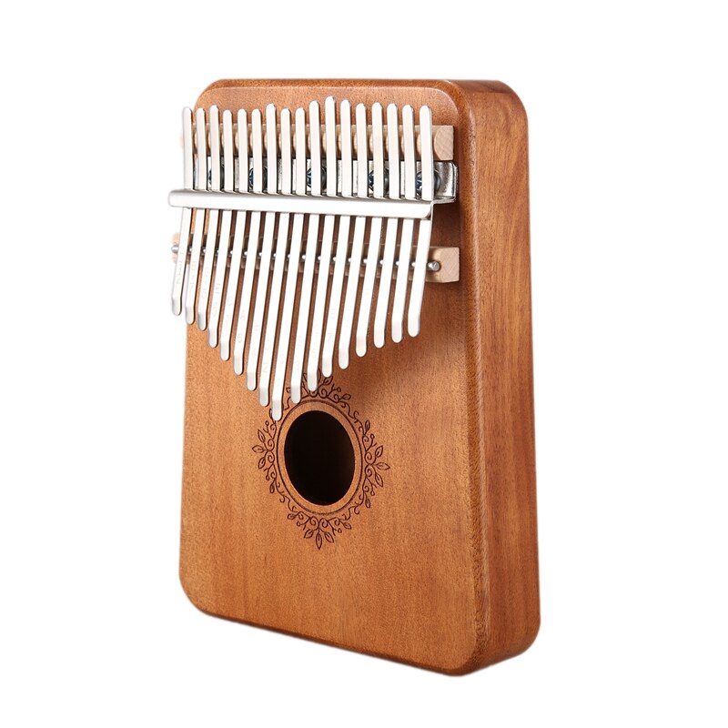 17 Keys Kalimba Piano Mahogany Musical Instrument: Default Title