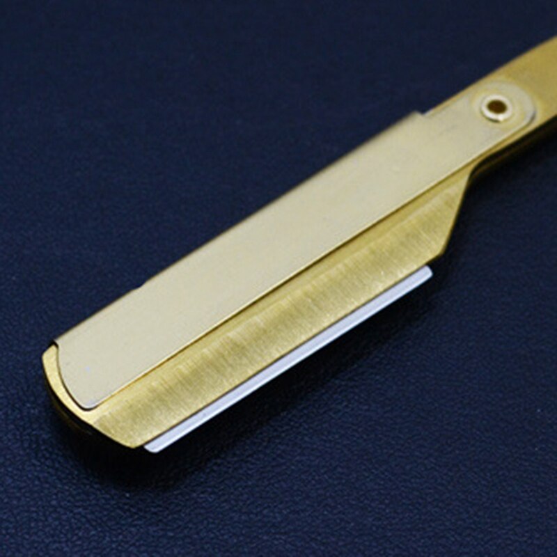 -Men Straight Razor Premium Stainless Steel Barber Shaving Safe Knife for Face Beard Cutting Folded Manual Razor