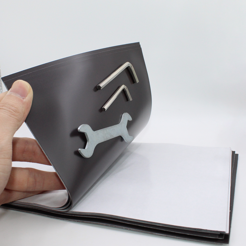 0,5/1/1,5 mm A4 selbstklebender Magnetblech-Aufkleber, weiße Magnetmatte für Kühlschrank, Foto, Bild, Schneiden, Kühlschrankmagnet, 4 A