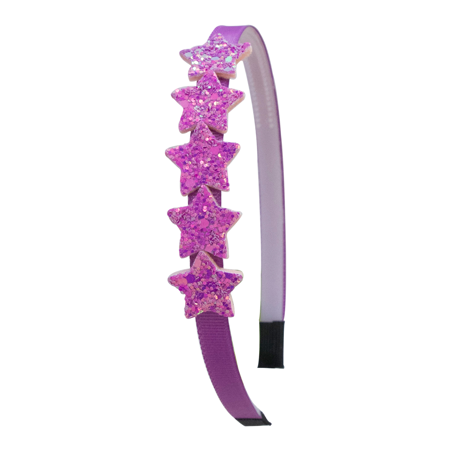 1 diademas bonitas con forma de estrella brillante para niñas, diademas con forma de estrella brillante, accesorios para el cabello para niños: Morado