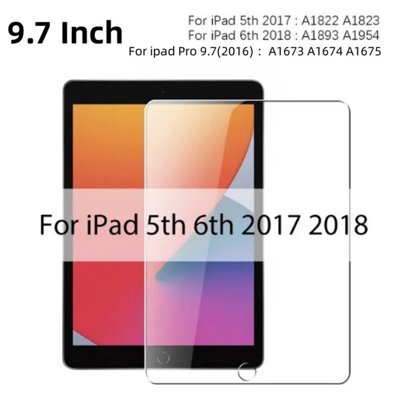 1-3 SZT. Szkło Hartowane 9H na Ekran iPad 5. 6. Generacji 9.7'' iPad 7. 8. 9. Generacji 10.2'' Przezroczyste Szkło Hartowane na iPad zawodowiec 11: czarny