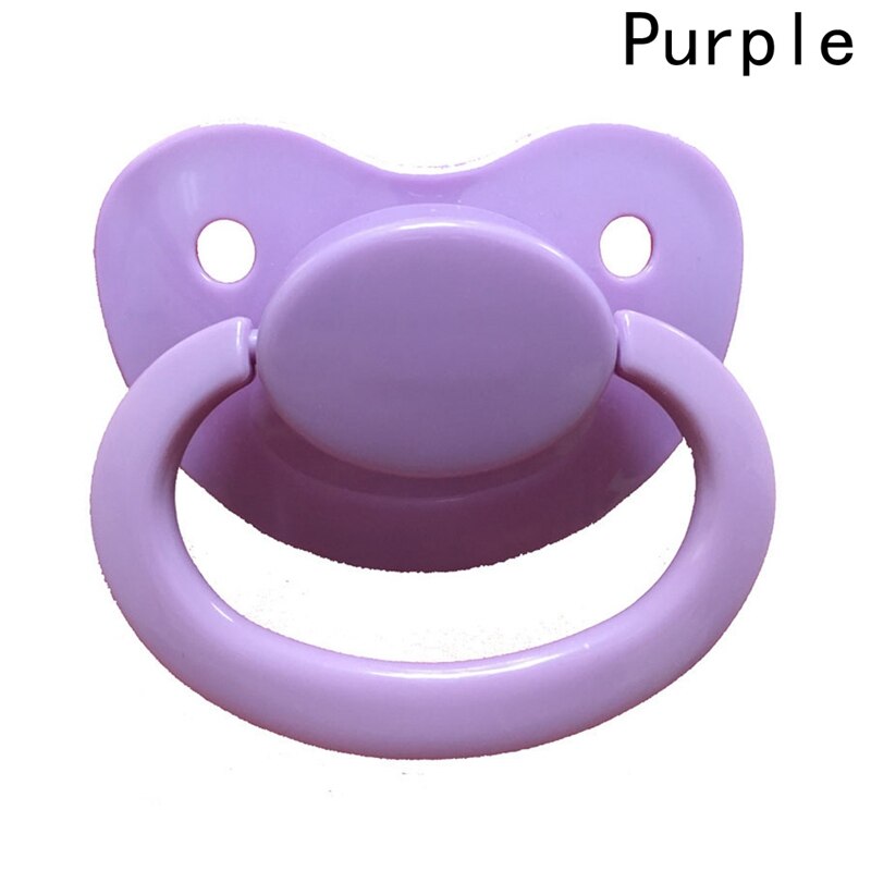 1PC Large Silicone Adult Pacifiers Cute Children's Pacifiers: Purple