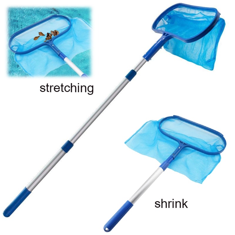 Swimming Pool Leaf Rake Cleaning Nets Spa Rubbish Skimmer Pool Net Telescopic Pond Cleaning Net Debris Accessories