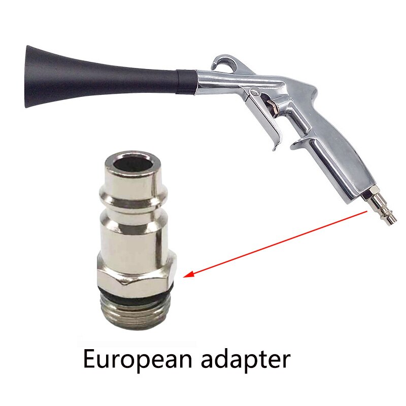 Tornado biltvätt högtryck bil rengöring pistol gjutning alu vatten pistol marflo blås damm verktyg auto rengöring: Europeisk adapter