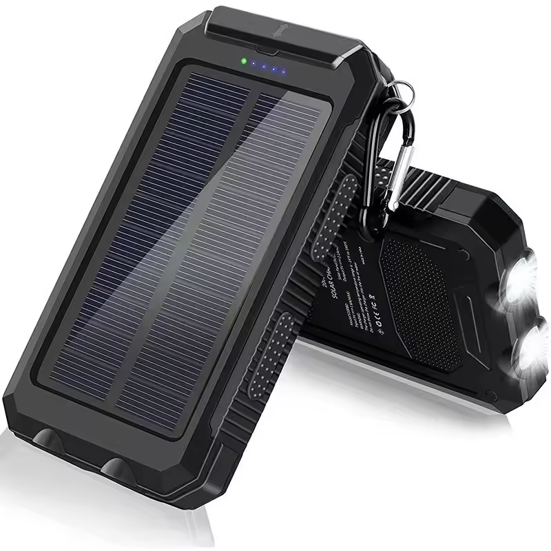 Banco de energia solar carregador portátil de grande capacidade bateria externa para iphone xiaomi ios android tipo-c carregamento rápido: MULTI / 20000mah