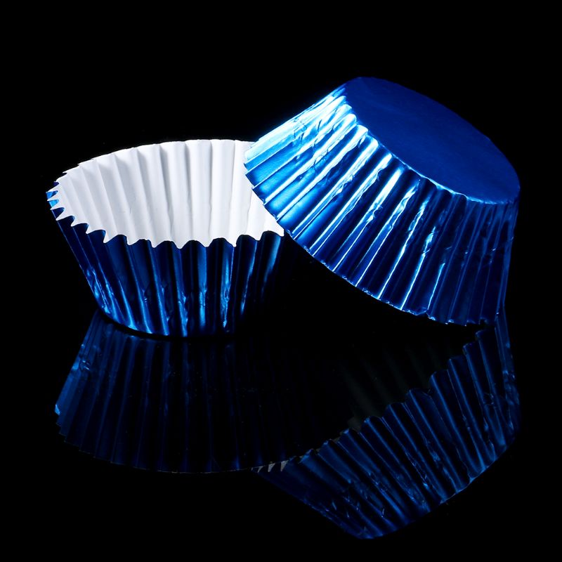 100 Stuks Paper Cupcake Cup Aluminiumfolie Muffin Baking Cups Liners Cupcakes Case