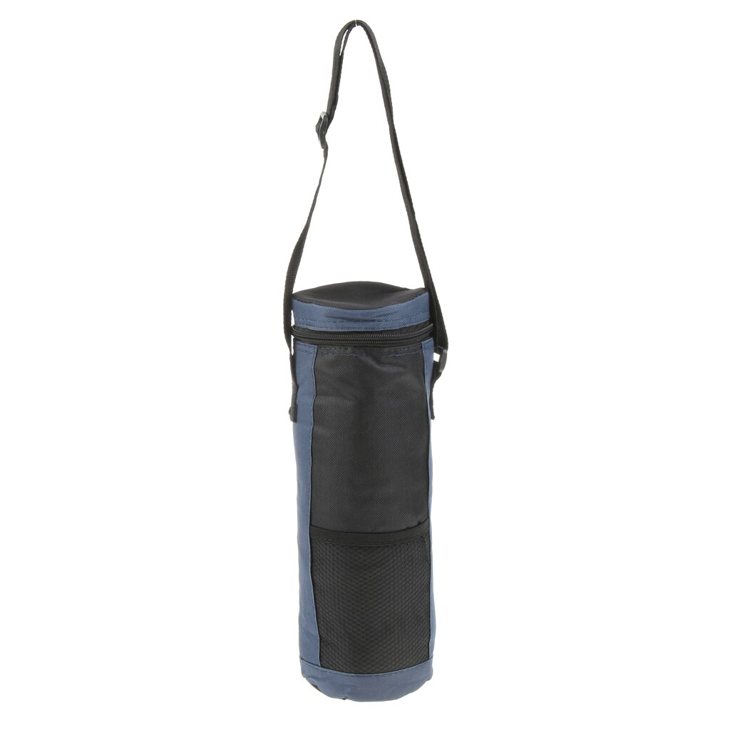 2L Oxford Cylinder Cooler Bag Insulated Water Drinks Bottles/Cans Carrying Bag: Blue