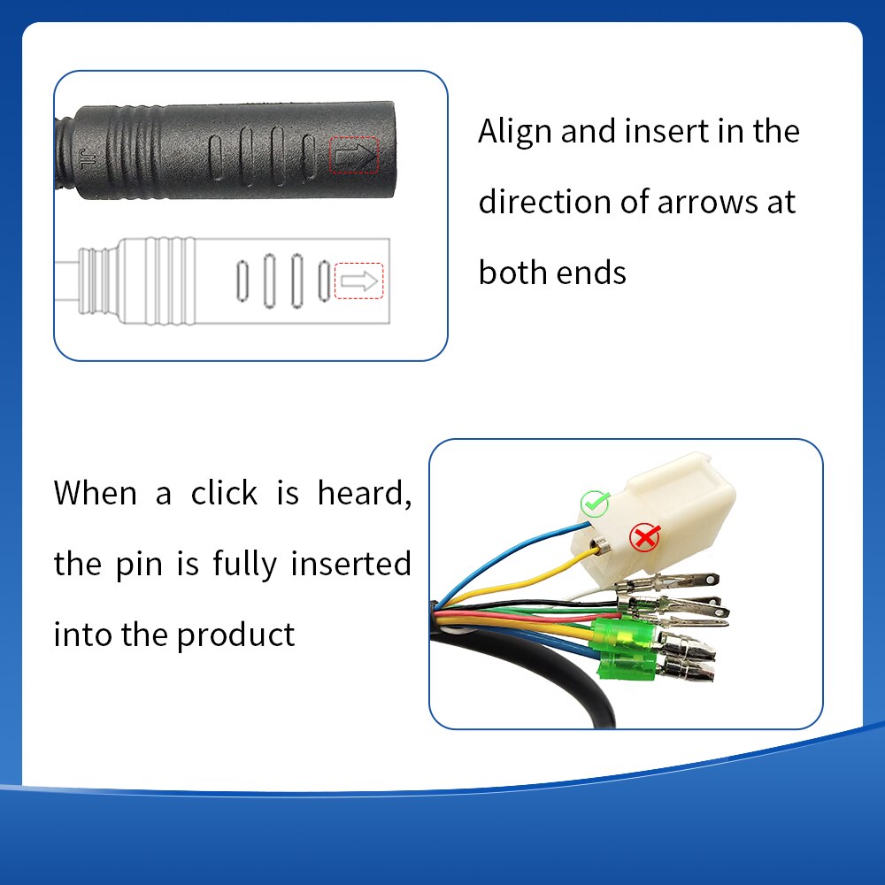 Ebike Julet 9Pin 60/130/160 cm Hub Motor Extension Cable Conversion Cable for Electric Bicycle Accessories