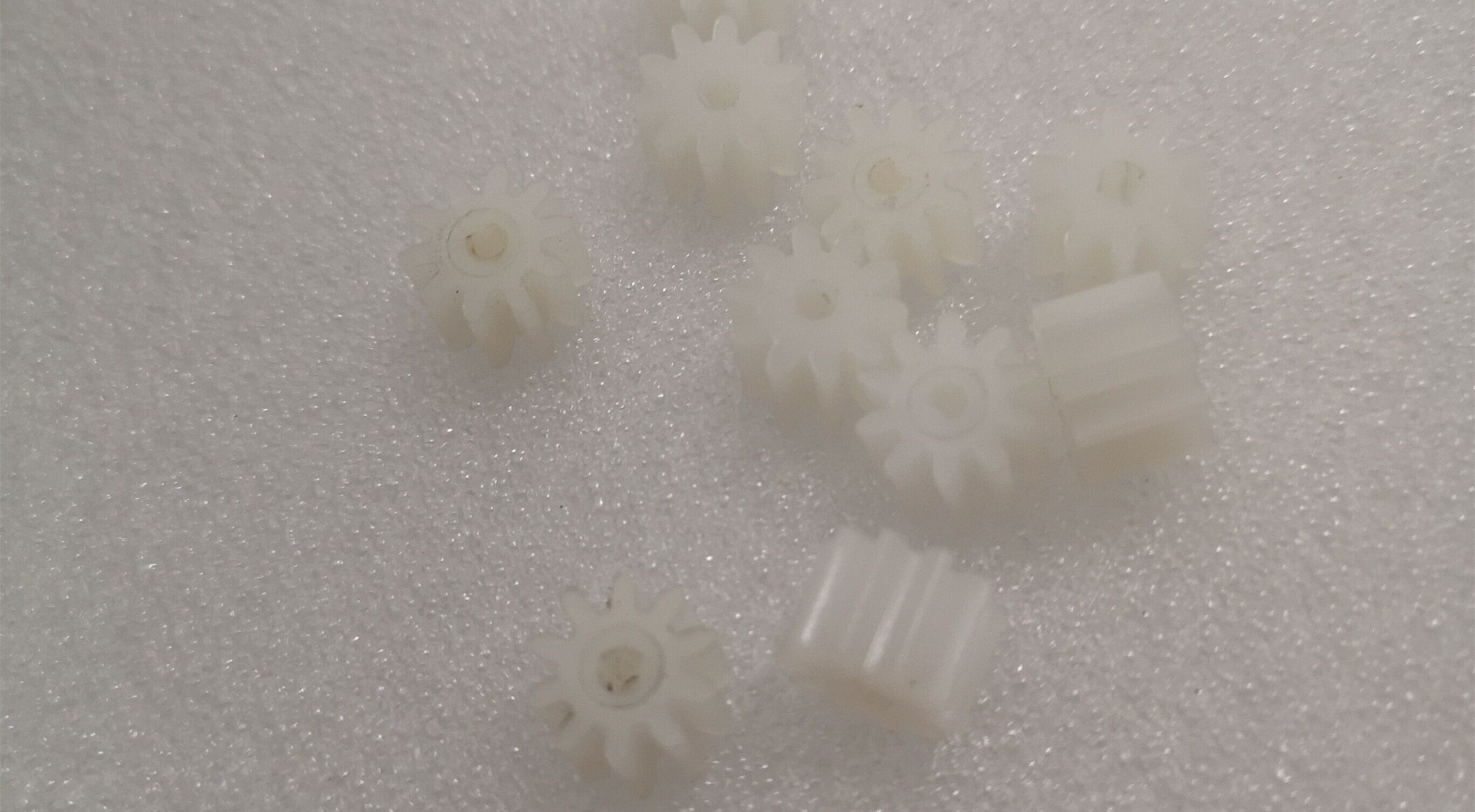 5 st nylonväxel 1m 10t plastdrev 1 modul 10 tands innerhål 3mm