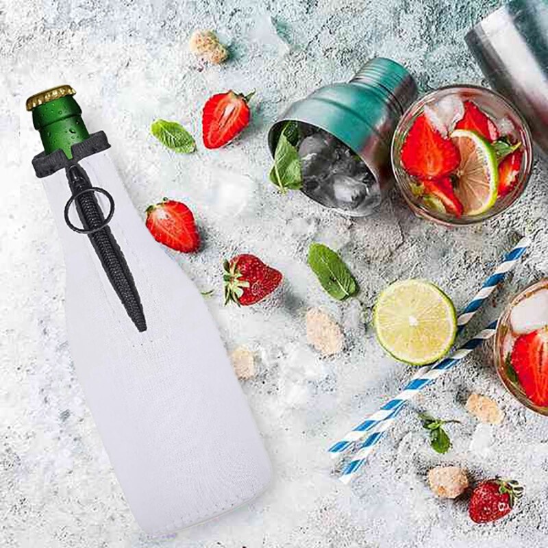 Funda para botella de cerveza, enfriador cerveza neopreno, cubierta aislante con cremallera para botellas de 12 Oz/330Ml,
