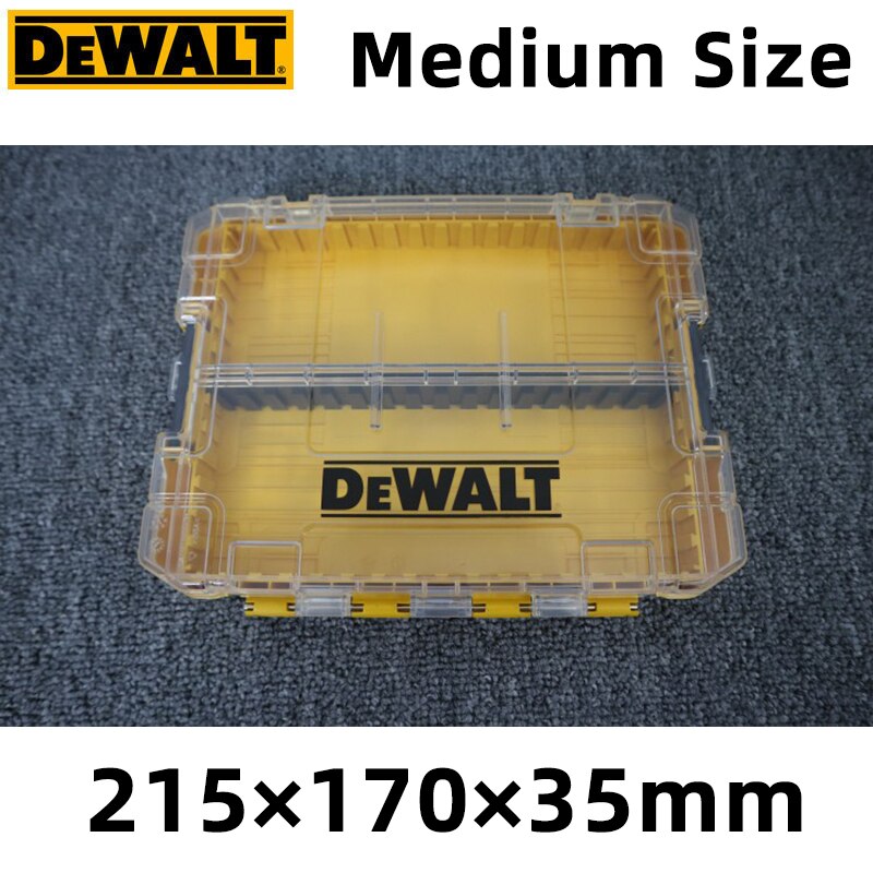 Dewalt Originele Gereedschapskist Tough Case Kleine Medium Onderdelen Accessoires Opslag Boor Onderdelen Bit Box Stapelbaar Combinatie Toolkit: Medium Size 1