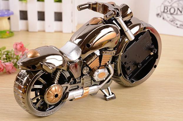 Kreative Simulation retro Motorrad Wecker Hause Motorrad Dekoration Wecker