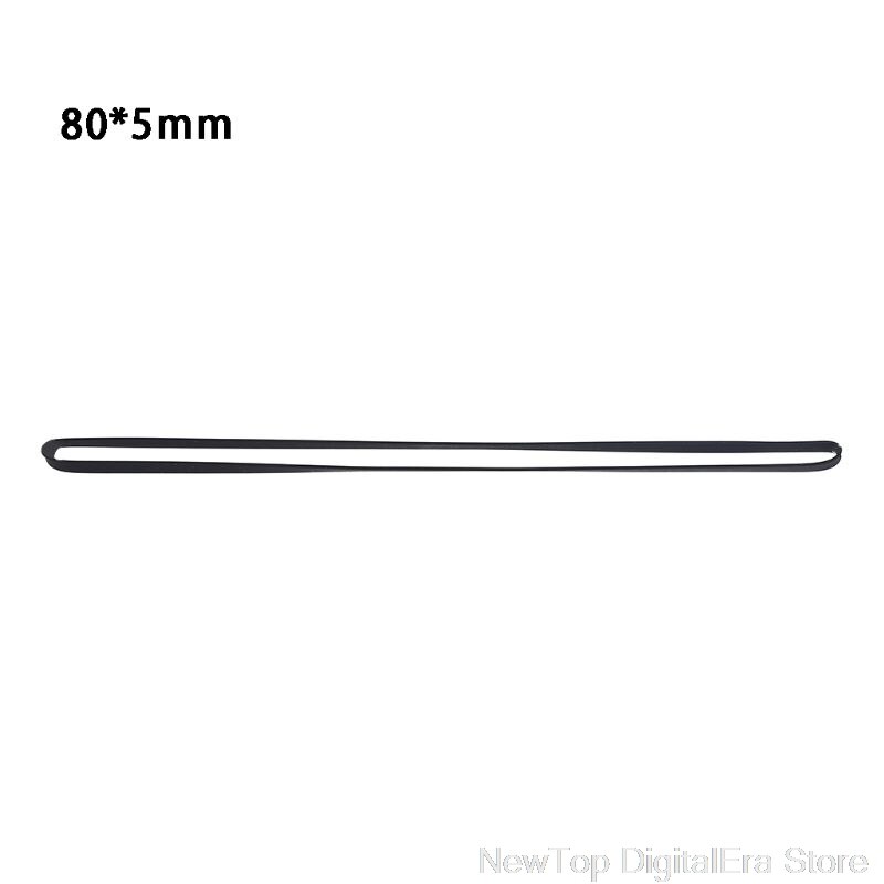 5mm szeroki gramofon pasek gumowy wymiana płaski pas napędowy do gramofon gramofony napędzane paskiem S26 20 Dropshipping: 5X80MM